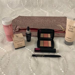 Lancôme make up samples and bag